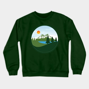 Mountains Circle Crewneck Sweatshirt